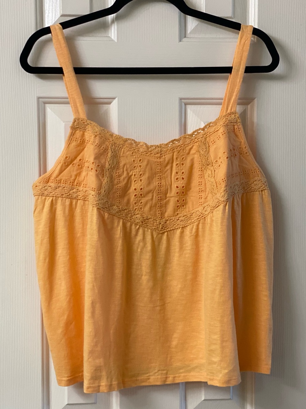Rewind Eyelet Crochet Lace Tank Top Size XL NWT